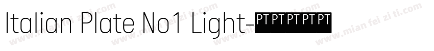 Italian Plate No1 Light字体转换